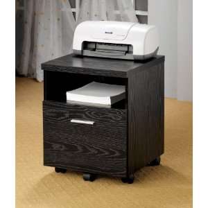  Clean Lines File Cabinet in Black Finish