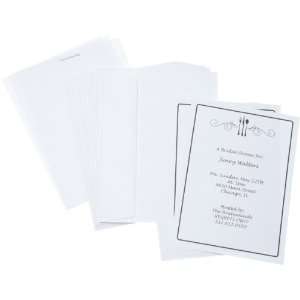  Wilton Black Cutlery Silhouette Invitations Kitchen 