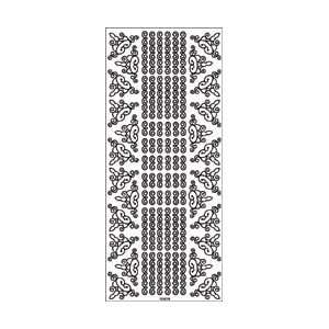  Tattoo King Metallic Stickers Scroll Borders With Sconce 