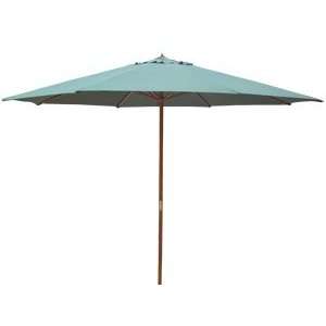 Outdoor Market Ford Beach Patio Umbrella Solid Color 13 Ft Wood Green 