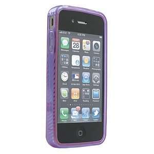   HC1 iPhone 4 Transparent TPU Case, Vertigo, Purple