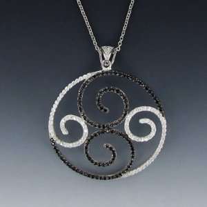   Singer Jewelry Black & White Jewelry Gift Boxed w/Chain 18 Length