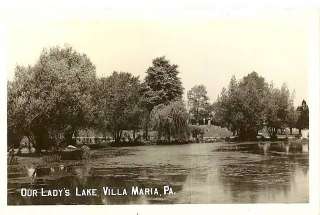 Villa Maria Frayer Pa RPPC Lake Erie County Postcard #20249