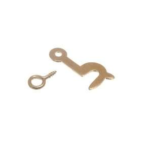 SIDE HOOK 25MM AND EYE LEFT HAND EB BRASS PLATED 25MM ( pack of 25 of 