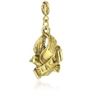   Vatican Library Collection Dove Bearing Peace Banner Charm Jewelry