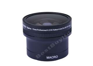 52mm 0.25x wide angle fisheye Lens 67mm Front Thread + Macro Lens fr 