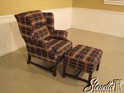 17958 CLAYTON MARCUS Wing Chair and Ottoman  