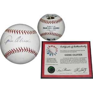  Gene Oliver Autographed Baseball