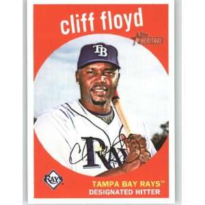  2008 Topps Heritage High Number #596 Cliff Floyd   Tampa 
