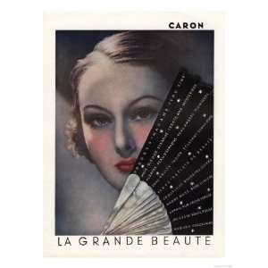  Caron Le Grande Beaute Fans Womens, USA, 1936 Premium 