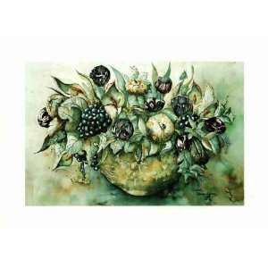  ELIZABETH VELTMAN ADRIAANSZ FLOWER AQUAREL II 15.75X11.75 