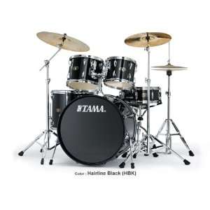  Tama IS52KCHBK Imperial Star 5 Piece Drumset in Hairline 