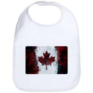   Baby Bib Cloud White Canadian Canada Flag Painting HD 
