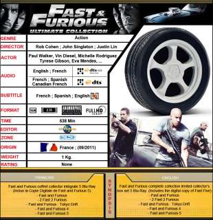 Fast and Furious Ultimate Collection Wheel Edition [Blu Ray]  