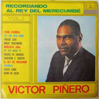VICTOR PIÑERO RECORDANDO AL REY DEL MERECUMBE ECUADOR LP  