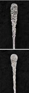 Antique Chinese/Japanese? Export Silver Spoons Dragon Motif  