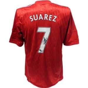  Luis Suarez Autographed Liverpool Shirt (Icons Auth 