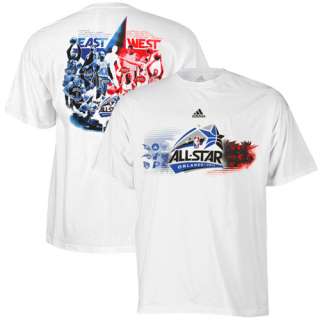 adidas 2012 NBA All Star Game Roster T Shirt   White 886409384688 
