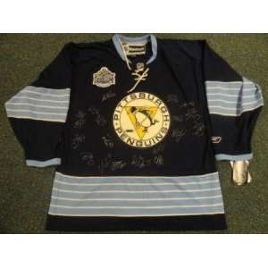  2011 Pittsburgh Penguins Team Signed Winter Classic Jersey 