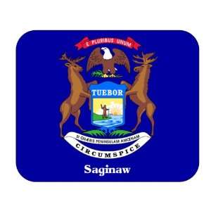  US State Flag   Saginaw, Michigan (MI) Mouse Pad 