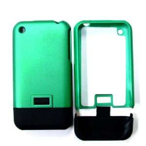  Cuffu   Green   Apple iPhone 1st. Rubber Case Cover 2 Tone 