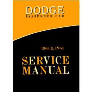    1960 1961 DODGE DART POLARA MATADOR etc Service Manual Automotive