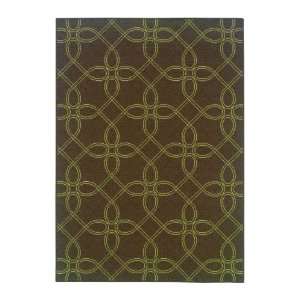  OW Sphinx Montego Brown / Green Transitional Rug 23 x 7 
