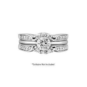  1/2 ct. tw. Diamond Solitaire Ring Wrap in 14K White Gold 
