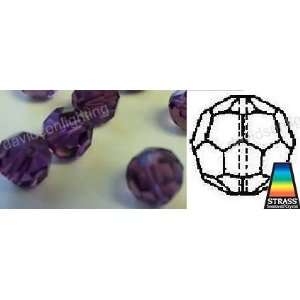   Violet 100 Beads With Lazer Logo Etched 8mm # 8502 8