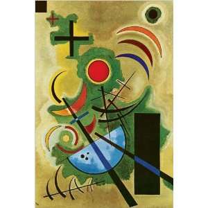  Canvas by Vassily Kandinsky, Solid Green, 1925, 24 in X 36 