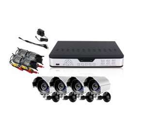 CAMERA 4CH DVR CCTV OUTDOOR SECURITY SYSTEM PACKAGE   PKGCH04013 