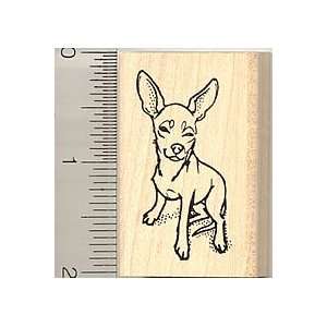  Cool Chihuahua Rubber Stamp   Wood Mounted Arts, Crafts 