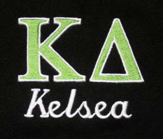 NEW   Kappa Delta Lettered Fleece Jacket w/Name  