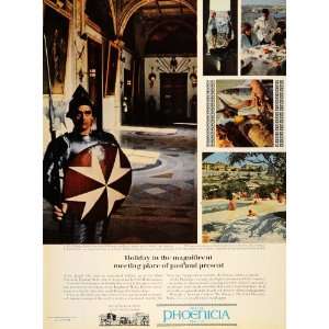  1964 Ad Hotel Phoenicia Malta Grandmasters Palace Food 