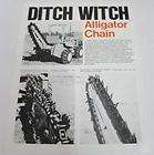 Ditch Witch 1976 Alligator Chain Sales Brochure