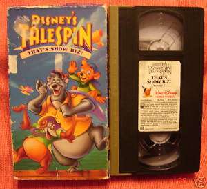 Walt Disneys Talespin THATS SHOW BIZ Vhs Video Rare HTF Volume 2 