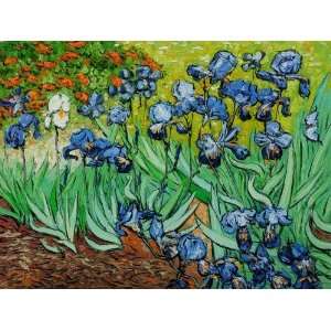 Art Reproduction Oil Painting   Van Gogh Paintings Irises 