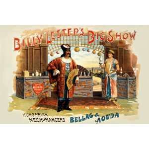  Billy Lesters Big Show 12x18 Giclee on canvas