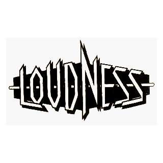  Loudness   Black Logo on Clear   Reverse Reading Window 
