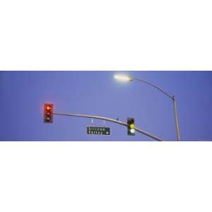  Traffic Lights and a Signboard, Silicon Valley, California 