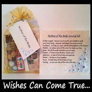 PERSONALISED MOTHER OF THE BRIDE SURVIVAL KIT GIFT CARD  