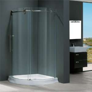   Steel Shower Enclosures 40 x 40 Frameless Round Clear or Frost