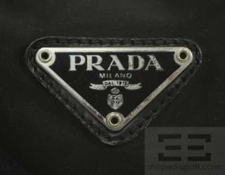 Prada Black Vela Nylon Small Drawstring Backpack  