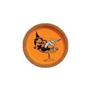  Bewitched Halloween Martini Party 8 7/8 Paper Plates 