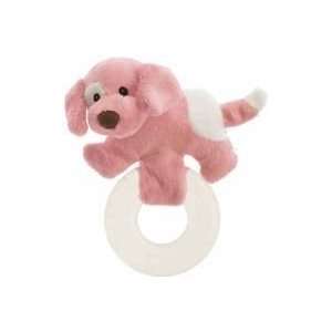  Baby Gund Spunky Puppy Teether   Pink Toys & Games