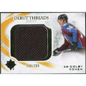  2010/11 Upper Deck Ultimate Collection Debut Threads #DTCC 