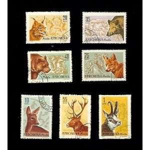  Lot of Romania (7) Animal Stamps 