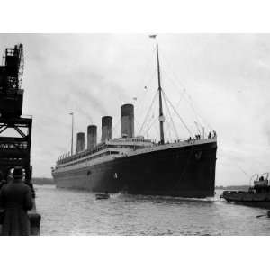 The RMS Olympic Sister Ship to the Titanic Arriving at Southampton 