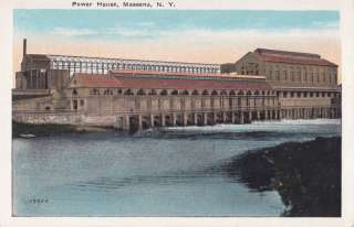 Power House MASSENA New York USA 1915 30s Postcard  