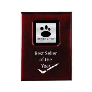  7 x 9 x 3/4   Wood award plaque with custom graphics on 